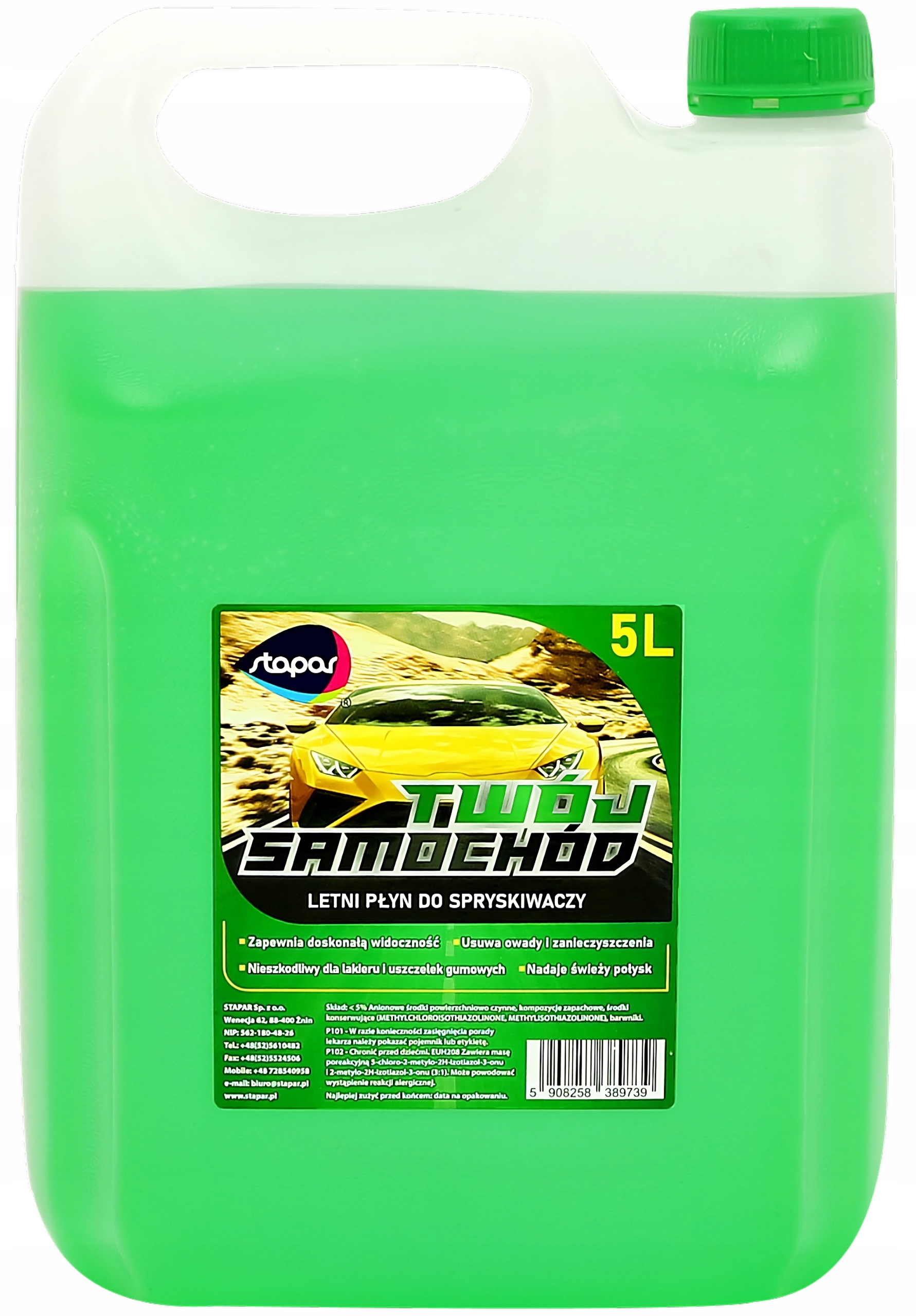 Stapar LETNI PŁYN DO SPRYSKIWACZY 5L EAN (GTIN) 5908258389203