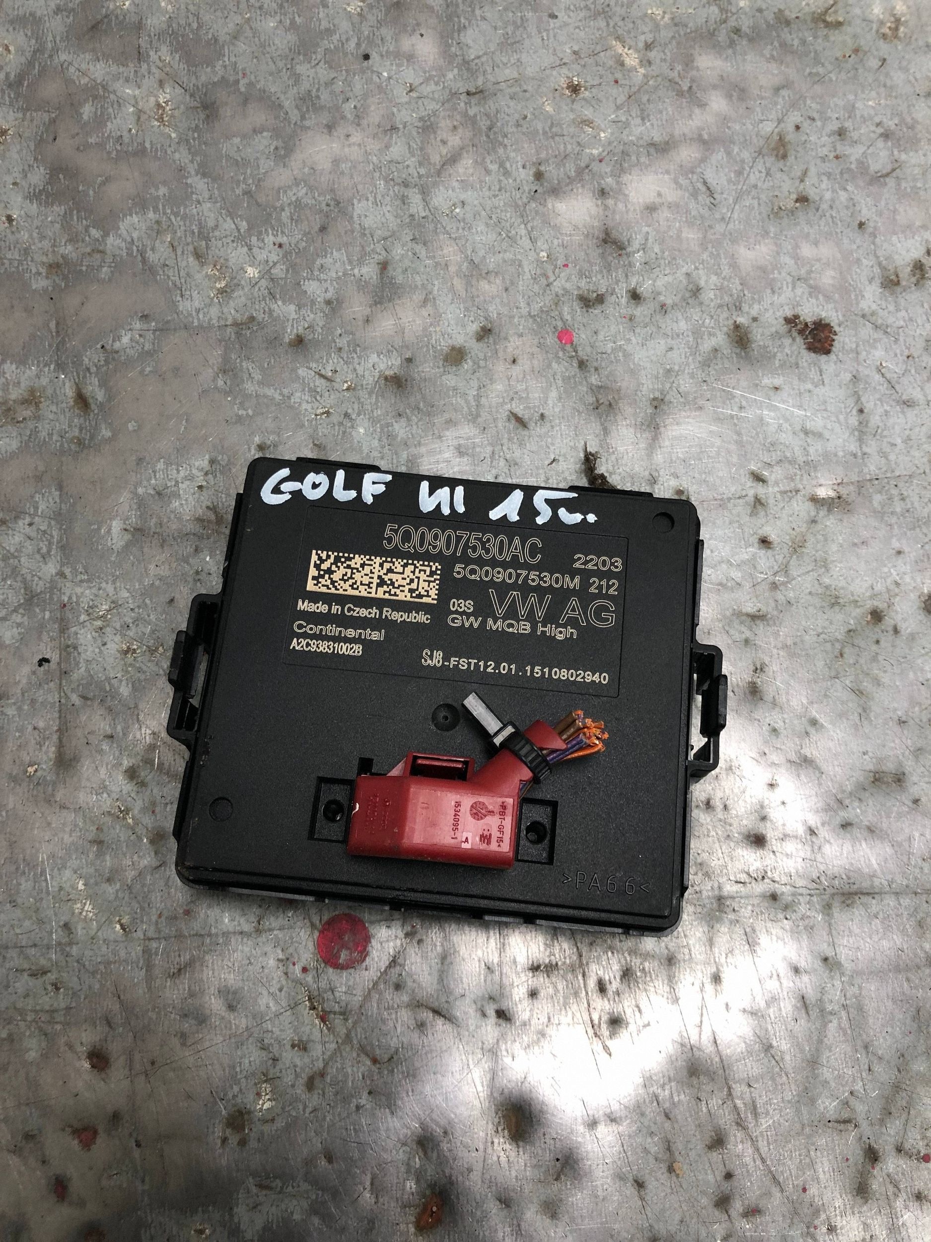 module control unit GATEWAY VW GOLF VII KOMBI 5Q0907530AC