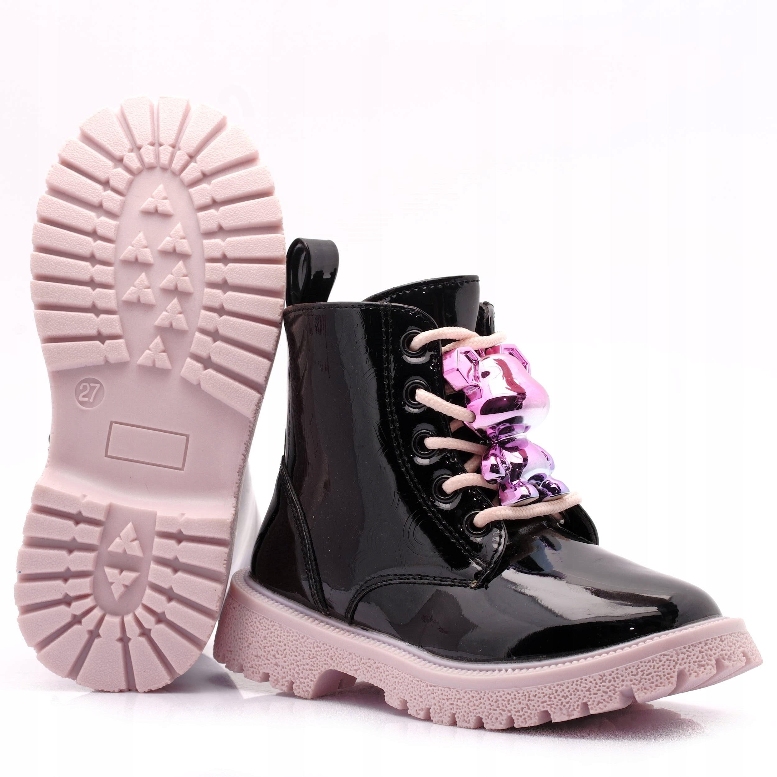 BUTY ZIMOWE DZIECIĘCE OCIEPLANE MISS ME 6574 32 Kod producenta 23DZ23-6574 BLACK/PINK