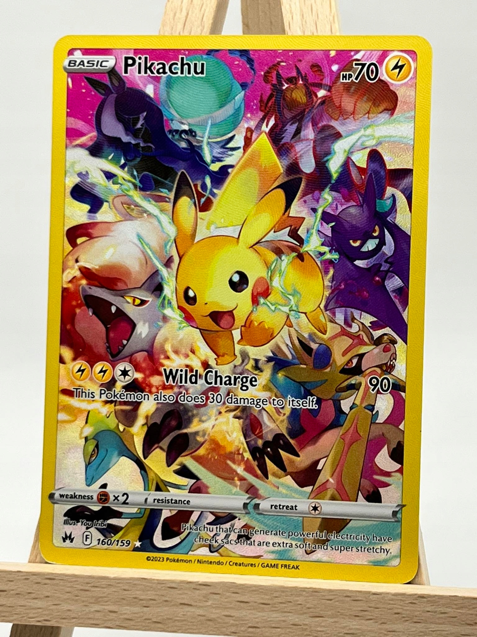 Karty Pokemon (CRZ 160) Pikachu Stan opakowania brak opakowania