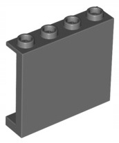 

Lego Ciemno Szary Panel 1x4x3 (60581/6008715)