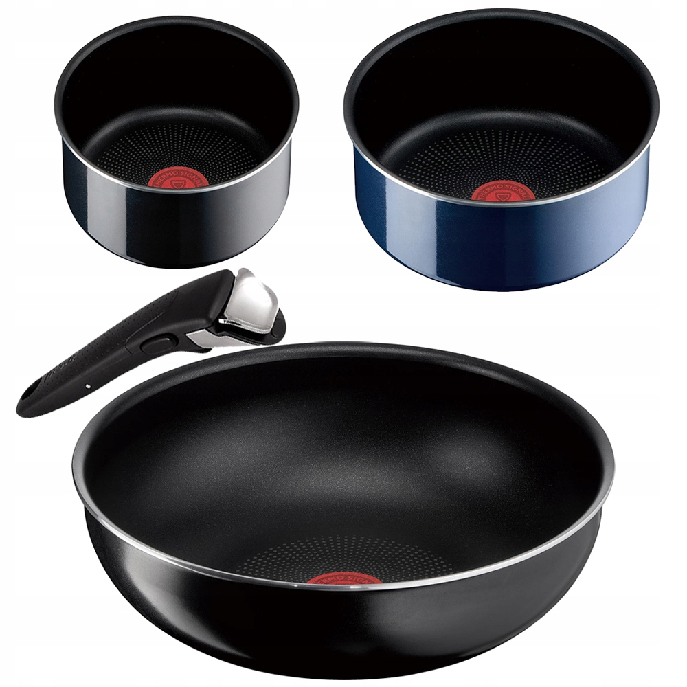Tefal Ingenio Set Wok Panvica 28CM 2 Hrnce 16/20 Plynový Držiak 4 Ks .