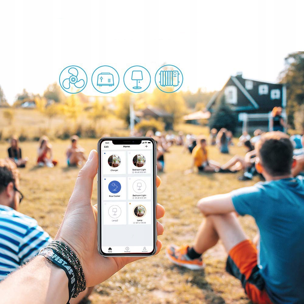 MEROSS INTELIGENTNA LISTWA ZASILAJĄCA WIFI ZEWNĘTRZNA IP44 HOMEKIT GNIAZDKO Seria MSS620HK