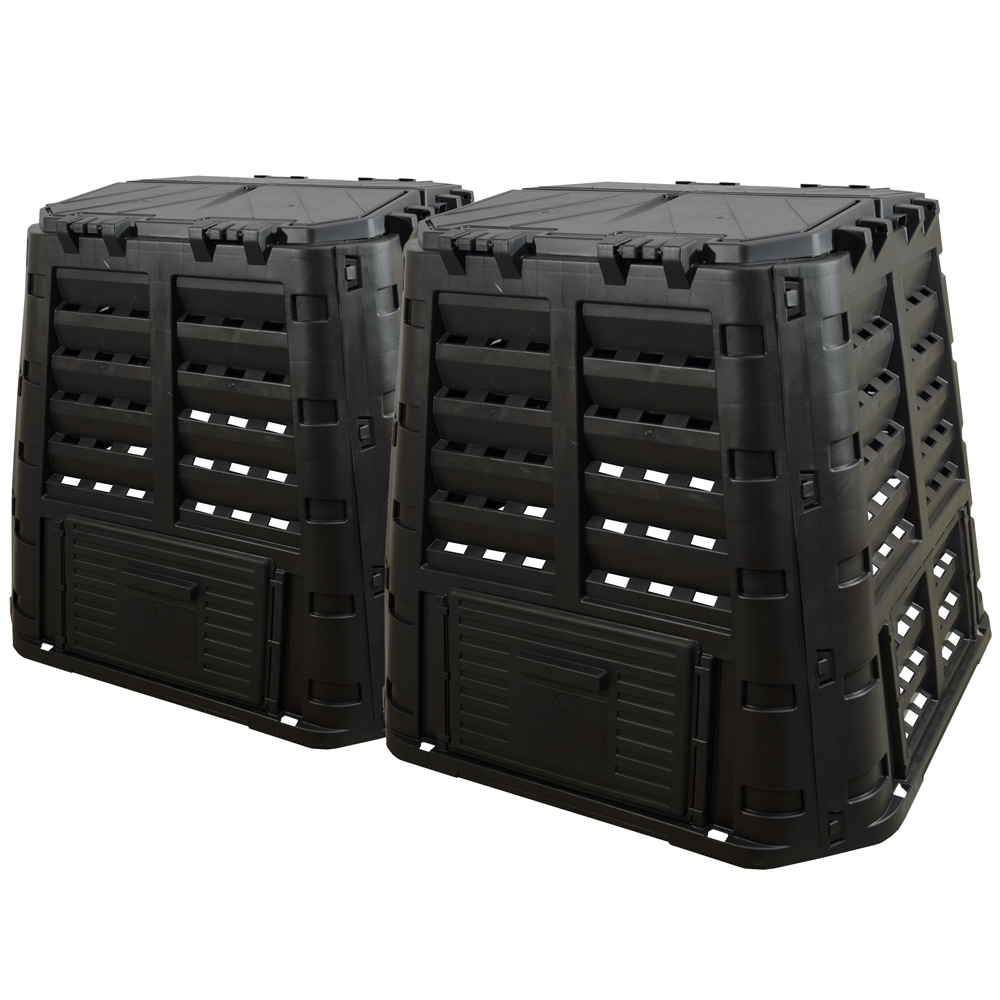 KOMPOSTOWNIK 840L - 800L CZARNY MODUŁOWY POLSKI