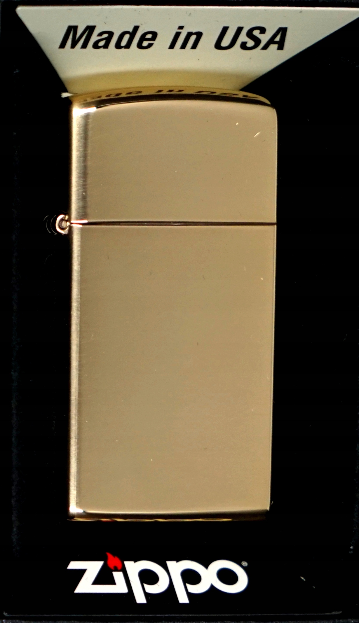 ZAPALNICZKA ZIPPO SLIM BRASS HIGH POLISHED