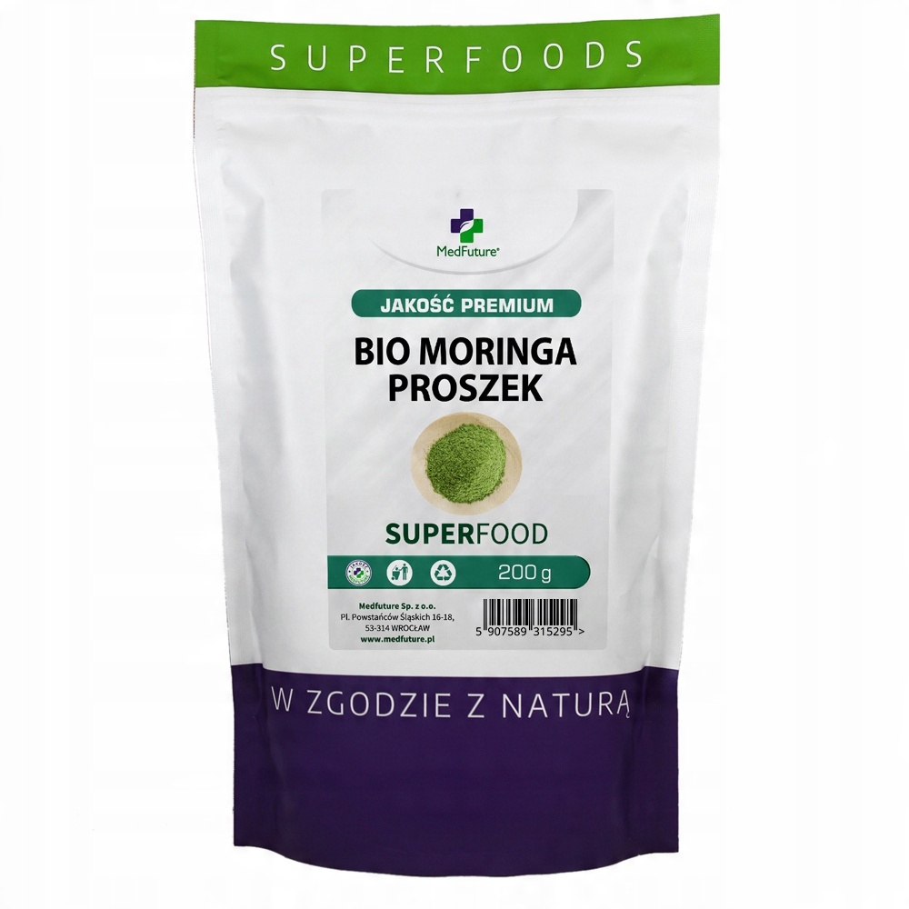 

Moringa Liście oleifera 200g naturalna do picia