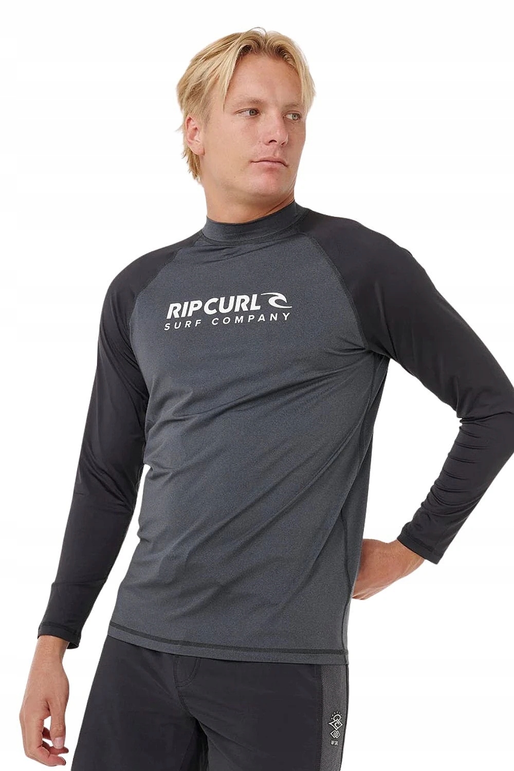 Koszulka Rip Curl Shock UPF LS - Black Marle