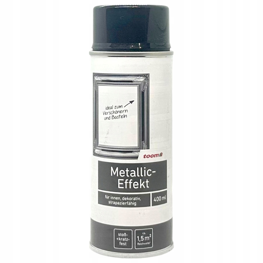 toom Lakier Efekt Metalik Spray 400ML Czarny Metaliczny