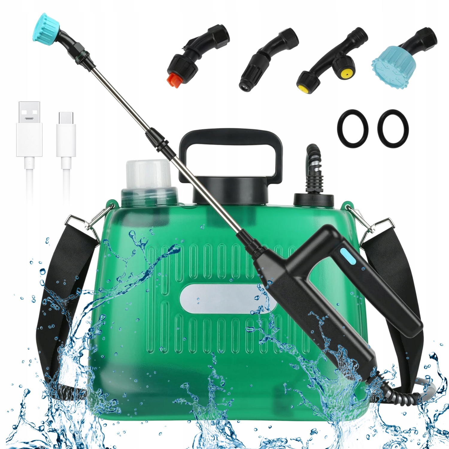 Zahradní Postřikovač 8 L Usb 2000 Mah, Teleskopická Lanka