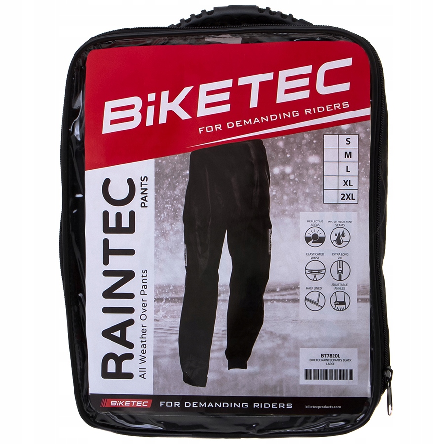 

Markowe Spodnie Przeciwdeszczowe Biketec 2XL