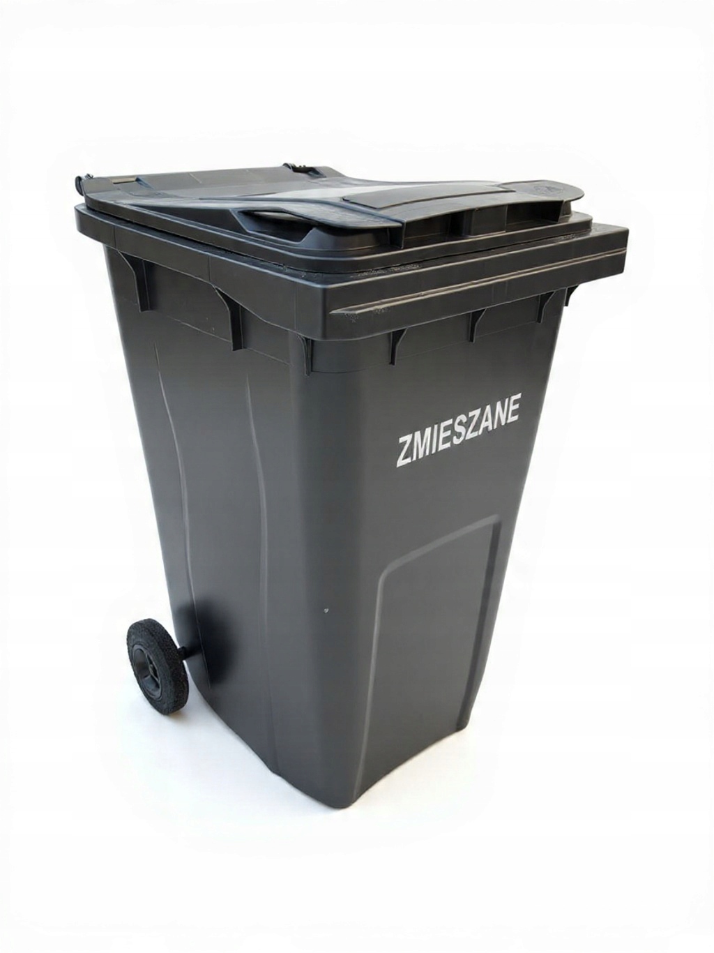Kosz Pojemnik Kontener Na Śmieci Odpady 240L Czarny Grafit Eko Bio Segregac