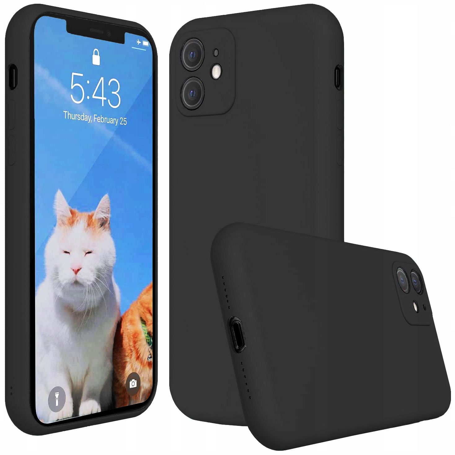 

Etui Czarne Liquid do Apple iPhone 11