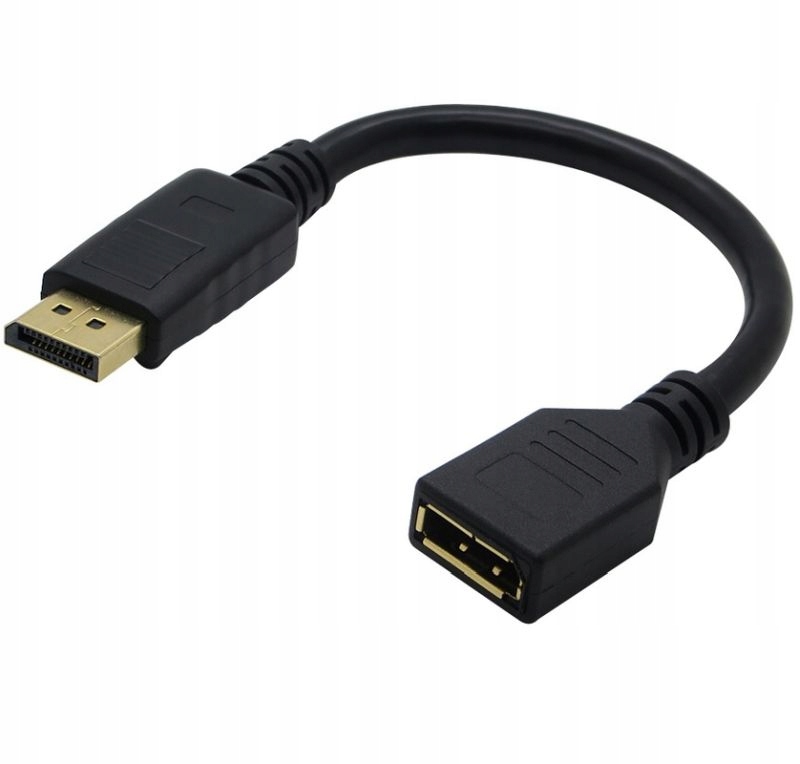 

Kabel Przedłużacz DisplayPort Dp M/f Uhd 4K 0,3M