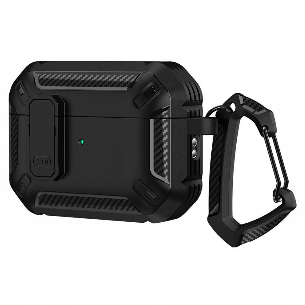 PANCERNE ETUI NA SŁUCHAWKI DO APPLE AIRPODS PRO 3 OBUDOWA + KARABIŃCZYK