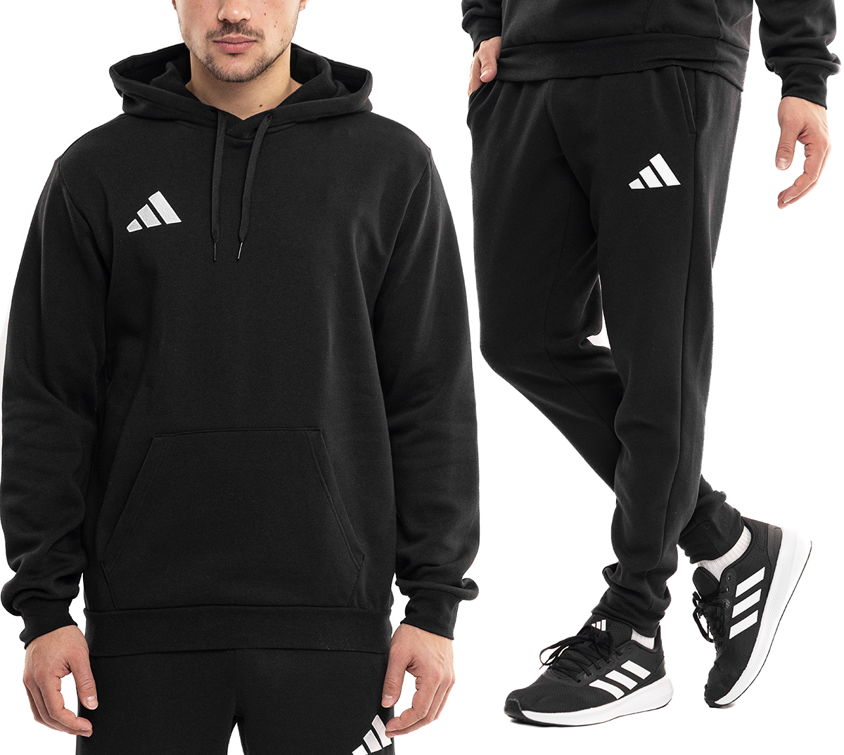 Teplákovka Pánský komplet adidas Entrada 26 Sportovní Černá Mikina Kalhoty vel