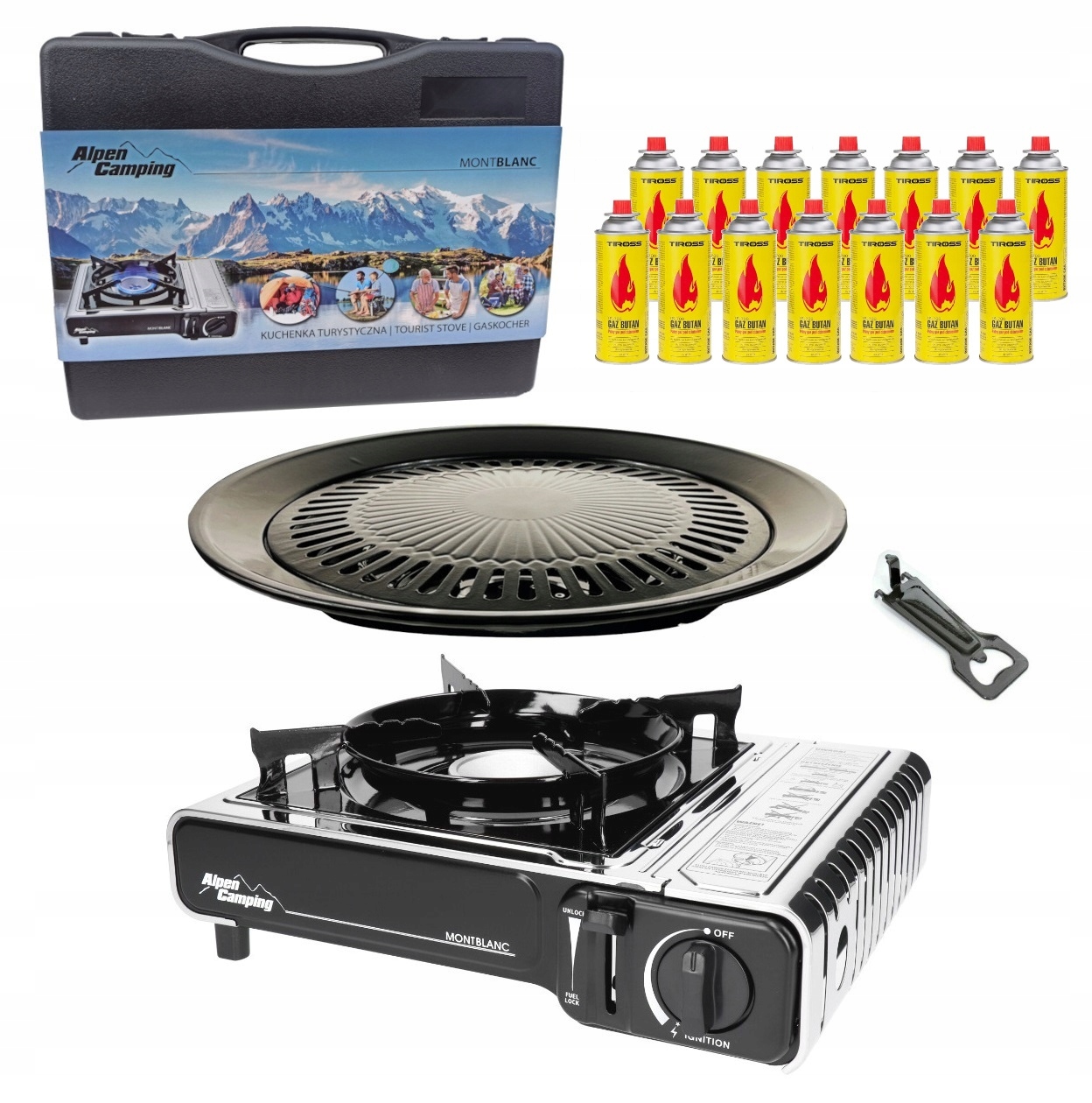 

Kuchenka Turystyczna gazowa Grill 14xGAZ stal Inox