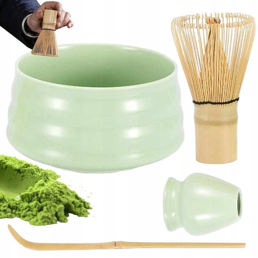 Sada 4 Kusů Sada Pro Matcha, Metla Matcha, Sada Matcha Pro Obřad