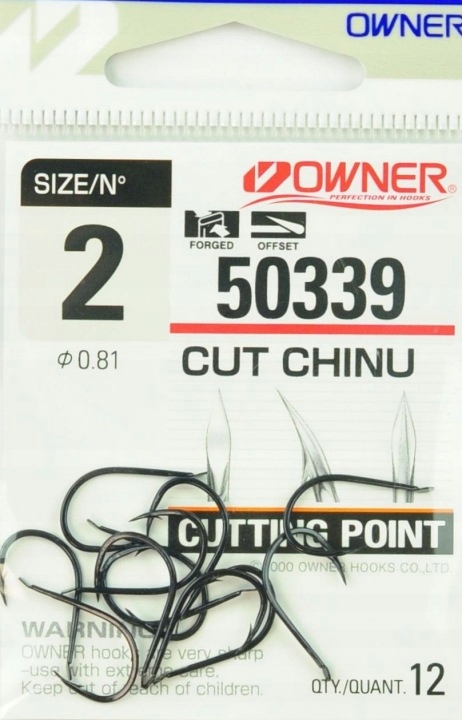 Haczyki Owner Chinu 50339 roz.7 szt.15 Gruntowe Spławikowe