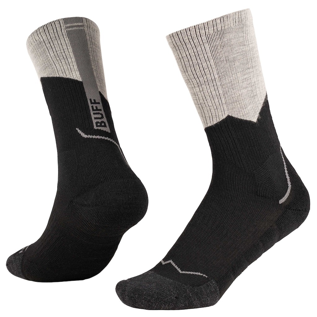 Skarpety skarpetki Buff Mw Merino Wool Crew Black XL