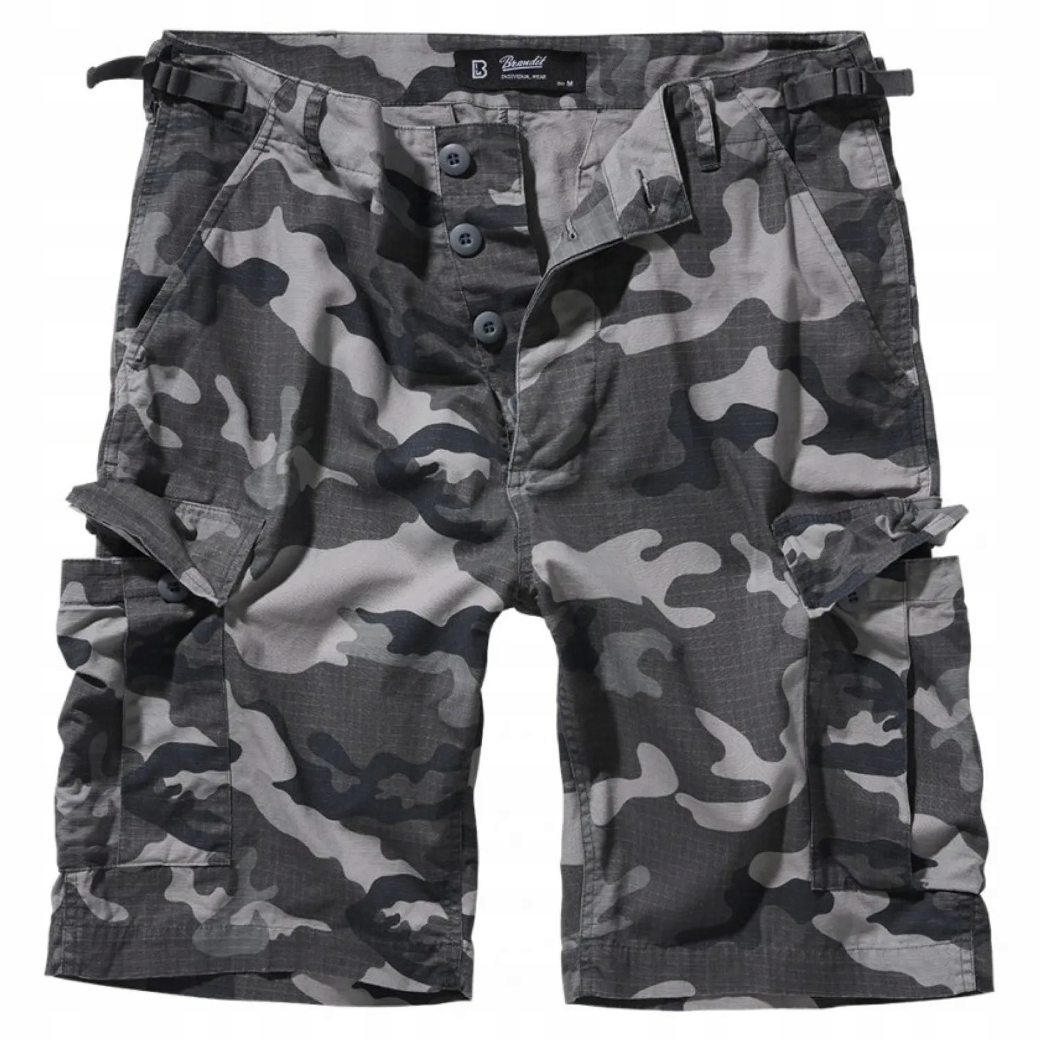 Krátké kalhoty Brandit Bdu Ripstop Grey Camo [L]