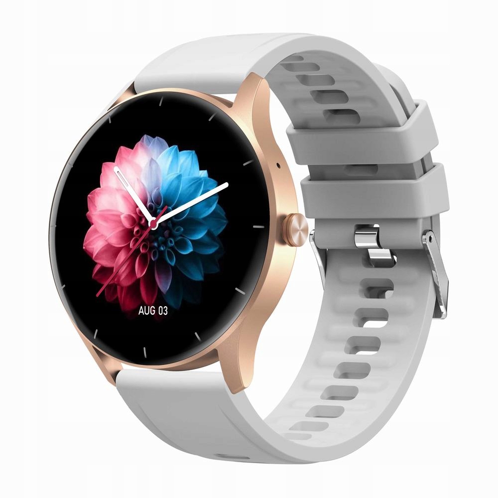 Smartwatch Gravity biały POŁĄCZENIA SPORT MUZYKA MENU PL NA PREZENT