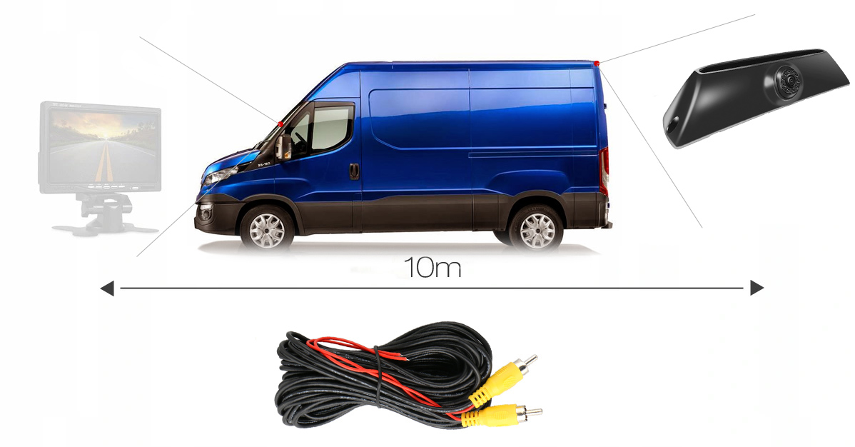 Kamera COFANIA na SWIATLO STOP IVECO DAILY 11 14 Horizontal Viewing Angle 170