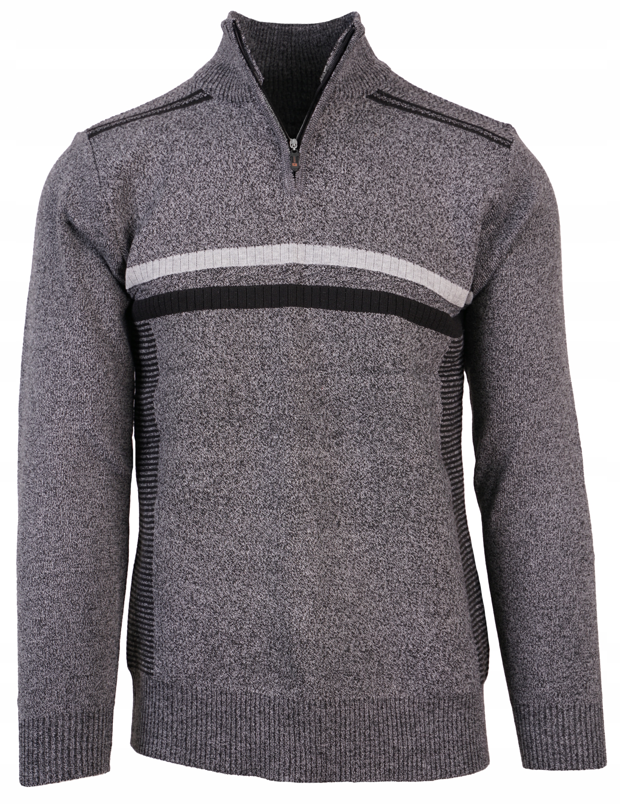 

Sweter Na Zamek Szary Stójka Rozpinana 2XL 3XL