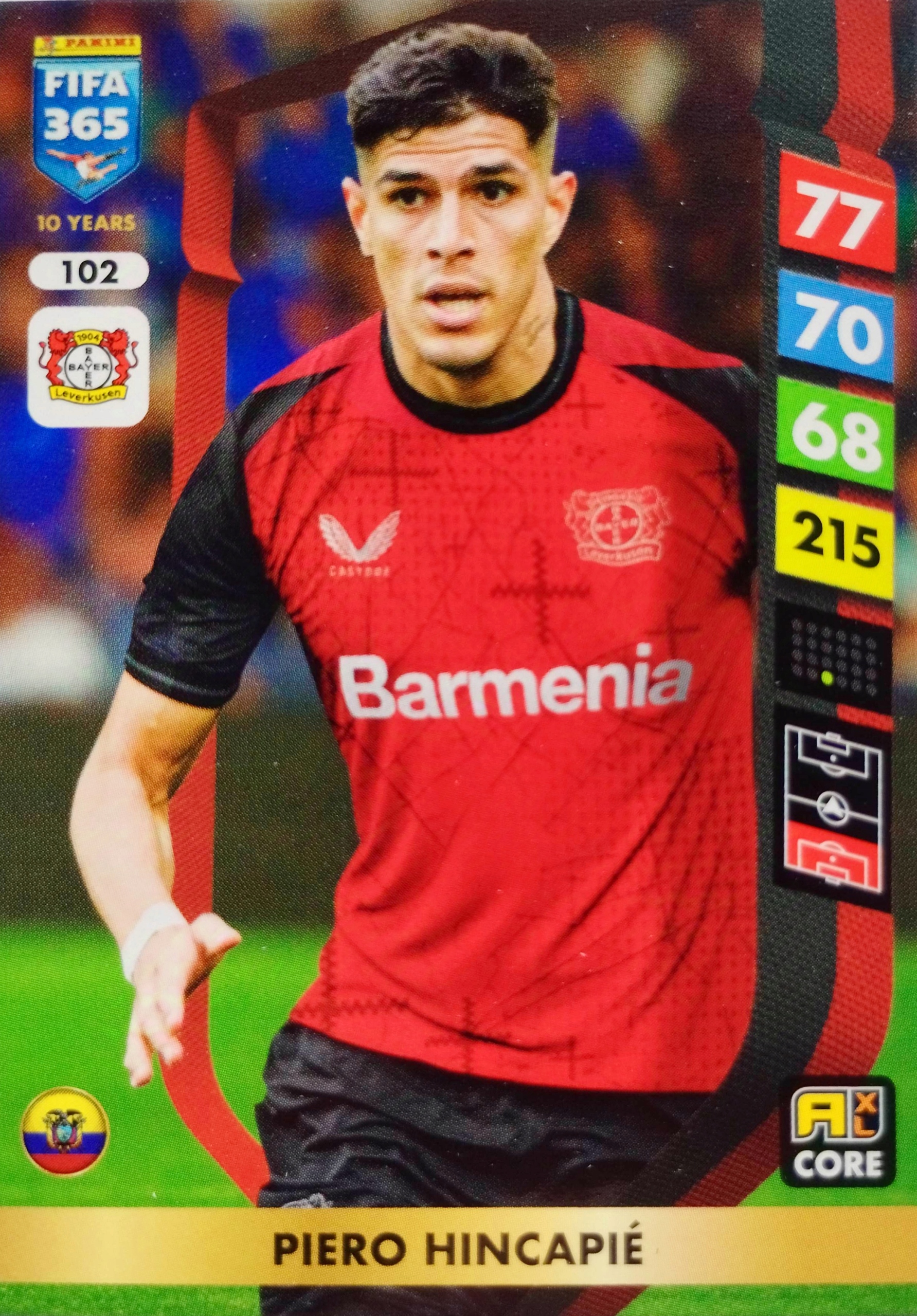 Panini Fifa 365 2025 Core 102 Piero Hincapie Bayer Leverkusen