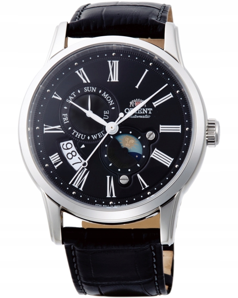 Nový Originální Pánské Hodinky Orient Sun & Moon RA-AK0010B30B Automatický pásek