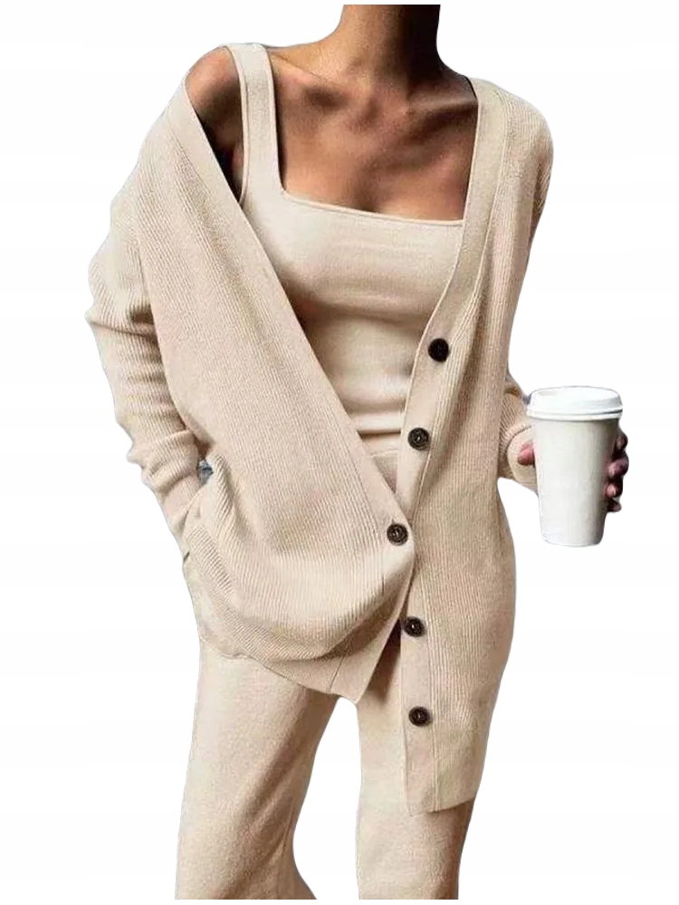 ELEGANCKI ZESTAW BLUZKA KOSZULOWA SPODNIE GUZIKI WIZYTOWA NA CODZIEŃ