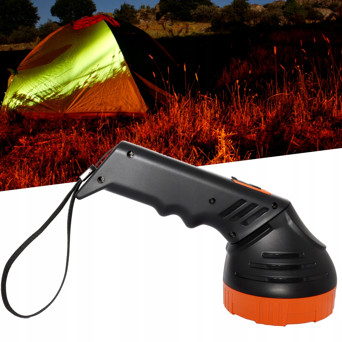 LATARKA TAKTYCZNA LED BATERIA 2000mAh 1000lm USB Marka HECKERMANN