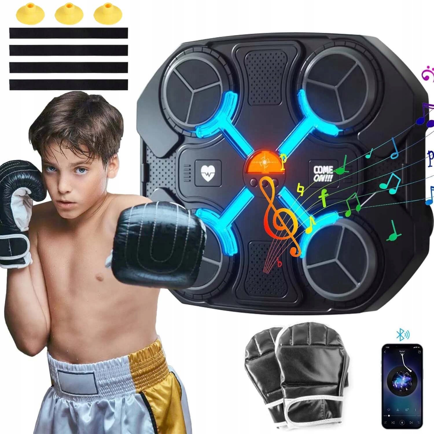 Tarcza Bokserska Treningowa Bluetooth Na Ścianę Muzyczna Tablica Dla Dzieci