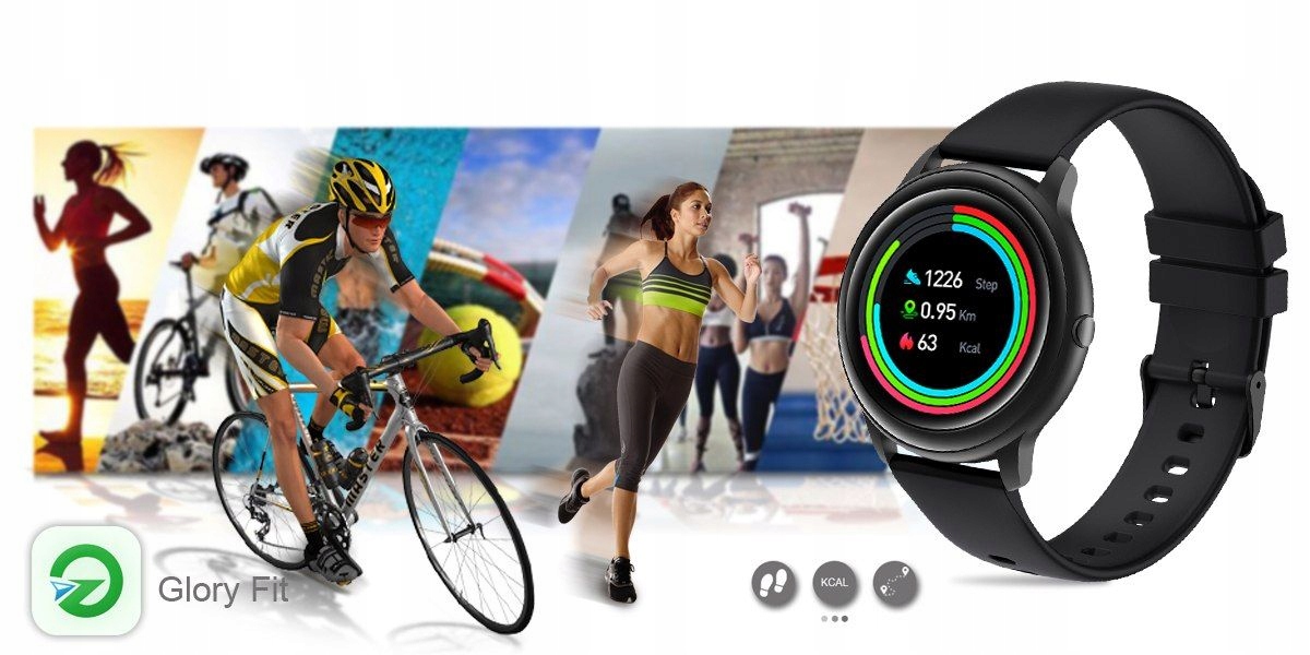 ZEGAREK SMARTWATCH WIELOFUNKCYJNY UNISEX POWIADOMIENIA KROKI SPORT13 TRYBÓW Kompatybilność systemowa Android iOS