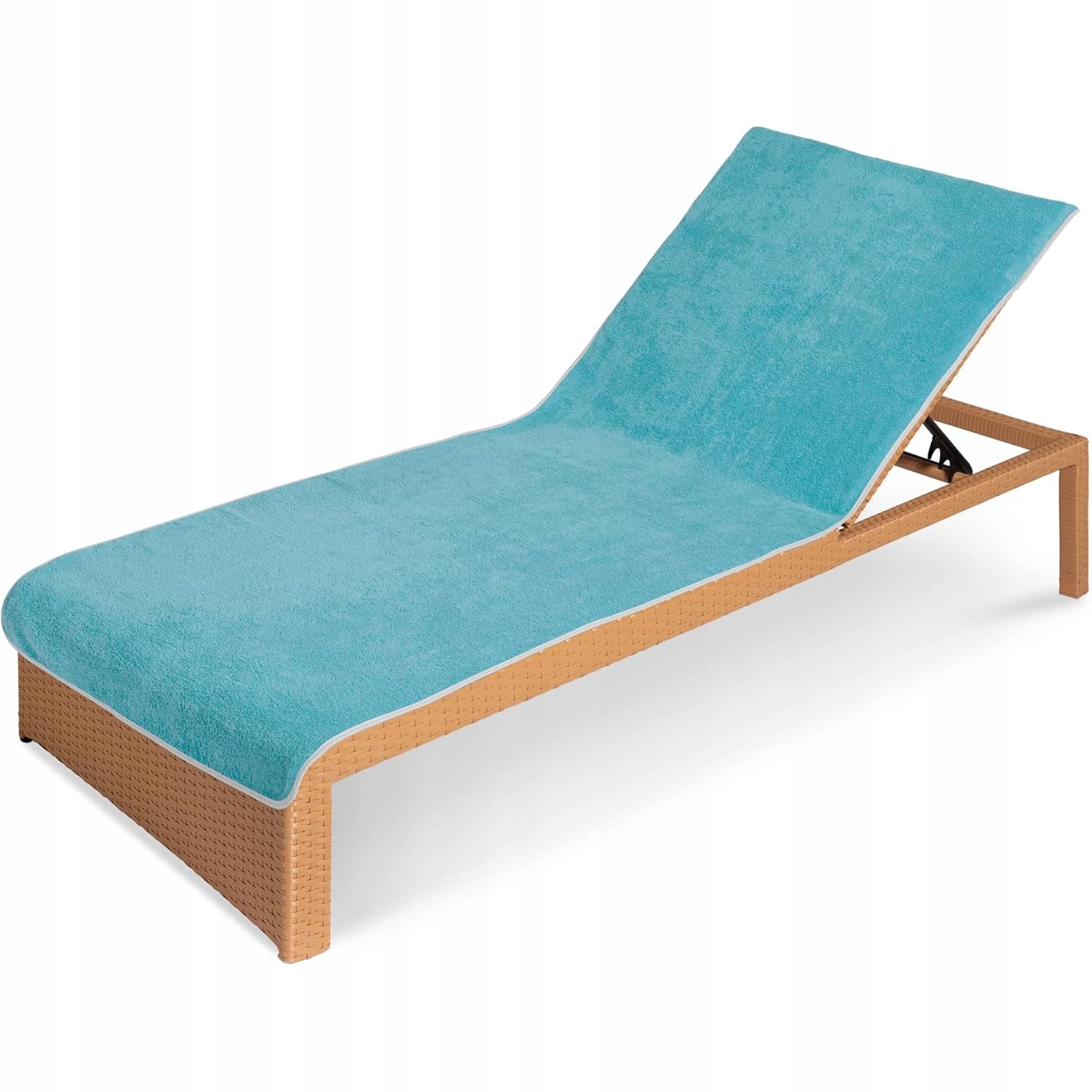 Ručník na lehátko Jemidi, 80x200 cm, bavlněný, pratelný, Tyrkysový