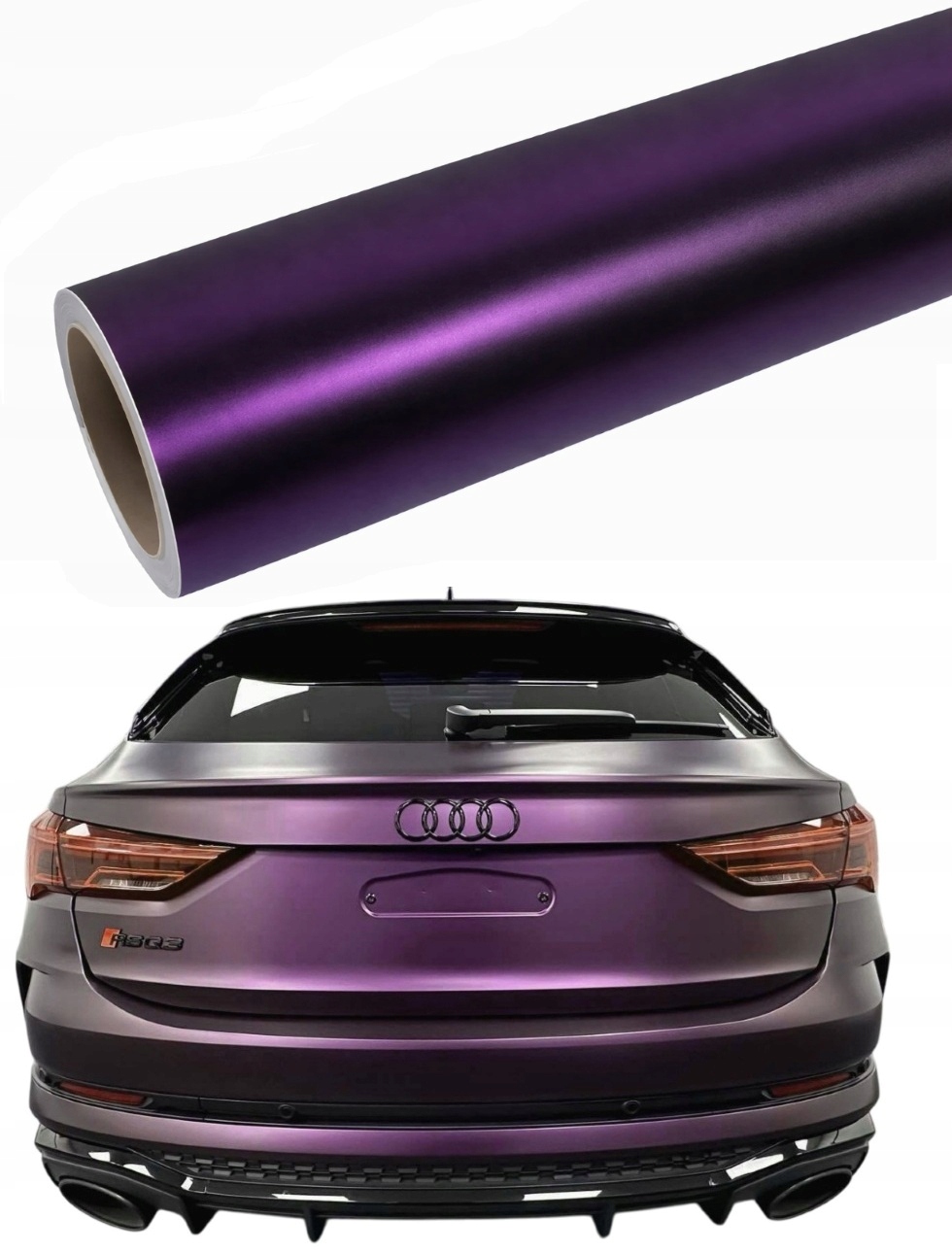 Fólie Fialová Diamantová Perla 2m x 152cm Automobilová Pet Fialová Okleina Matná