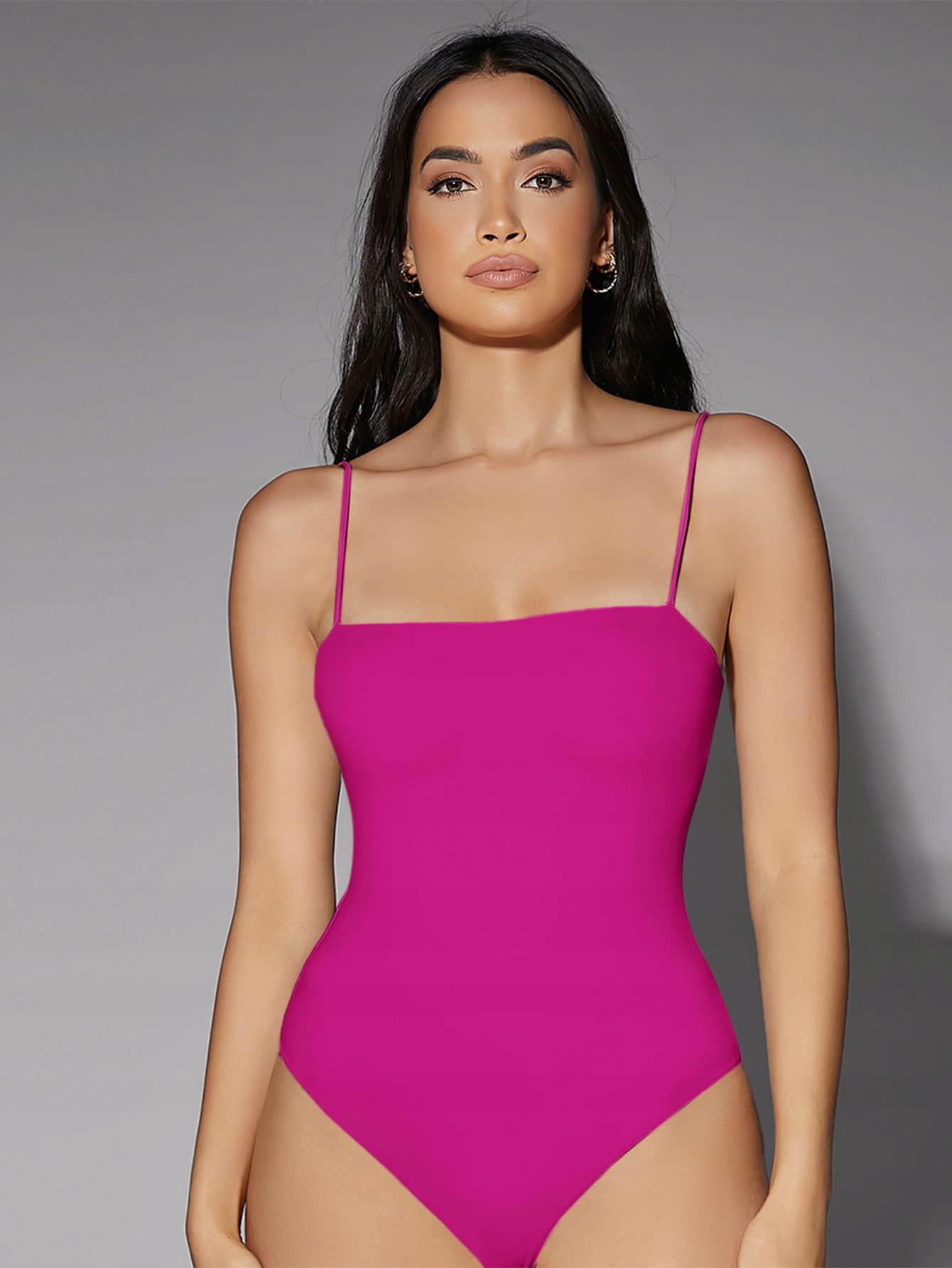 AI56 BODY SLINKY CIEMNORÓŻOWE SHEIN L