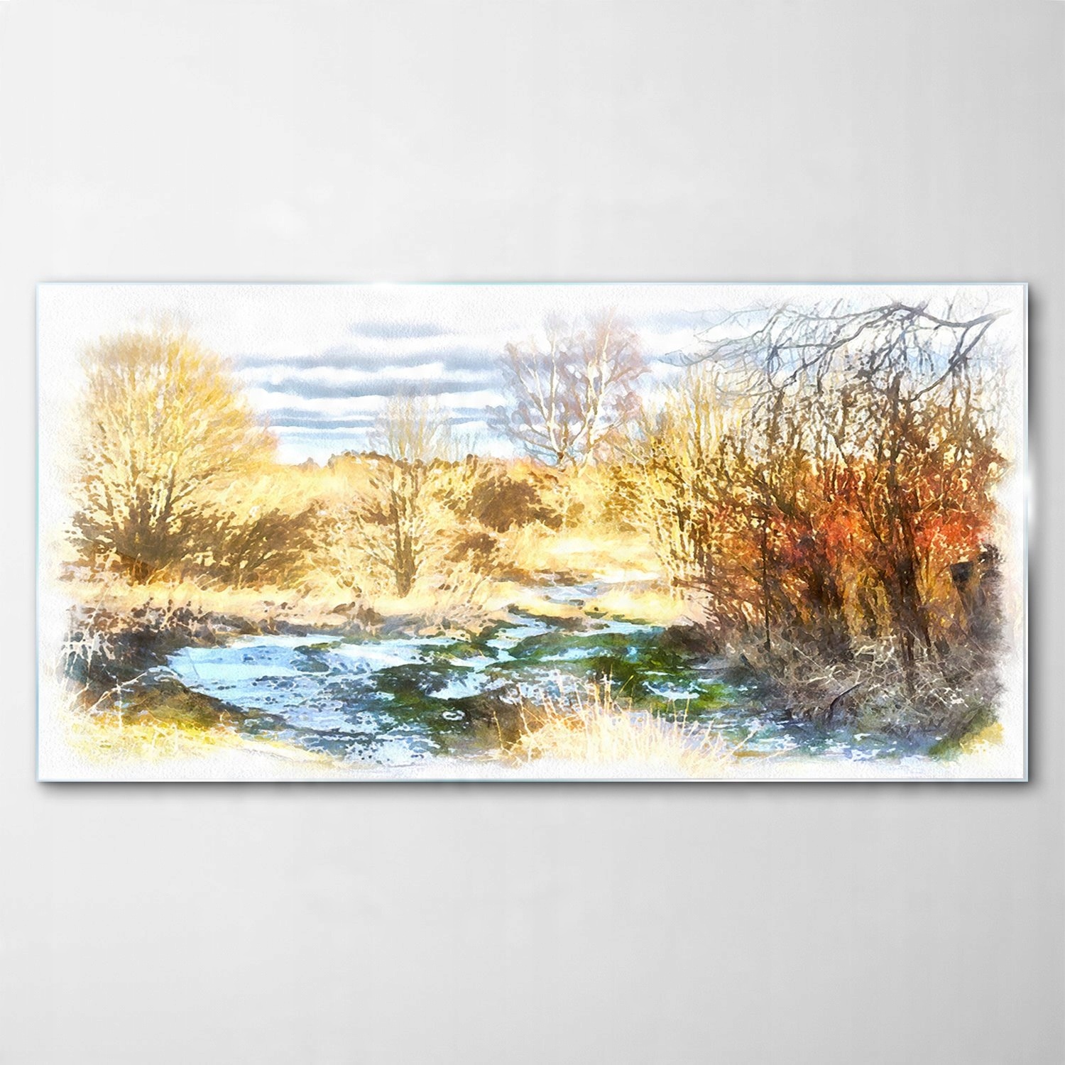 

Obraz na Szkle Dekor Las Krajobraz Jezioro 140x70