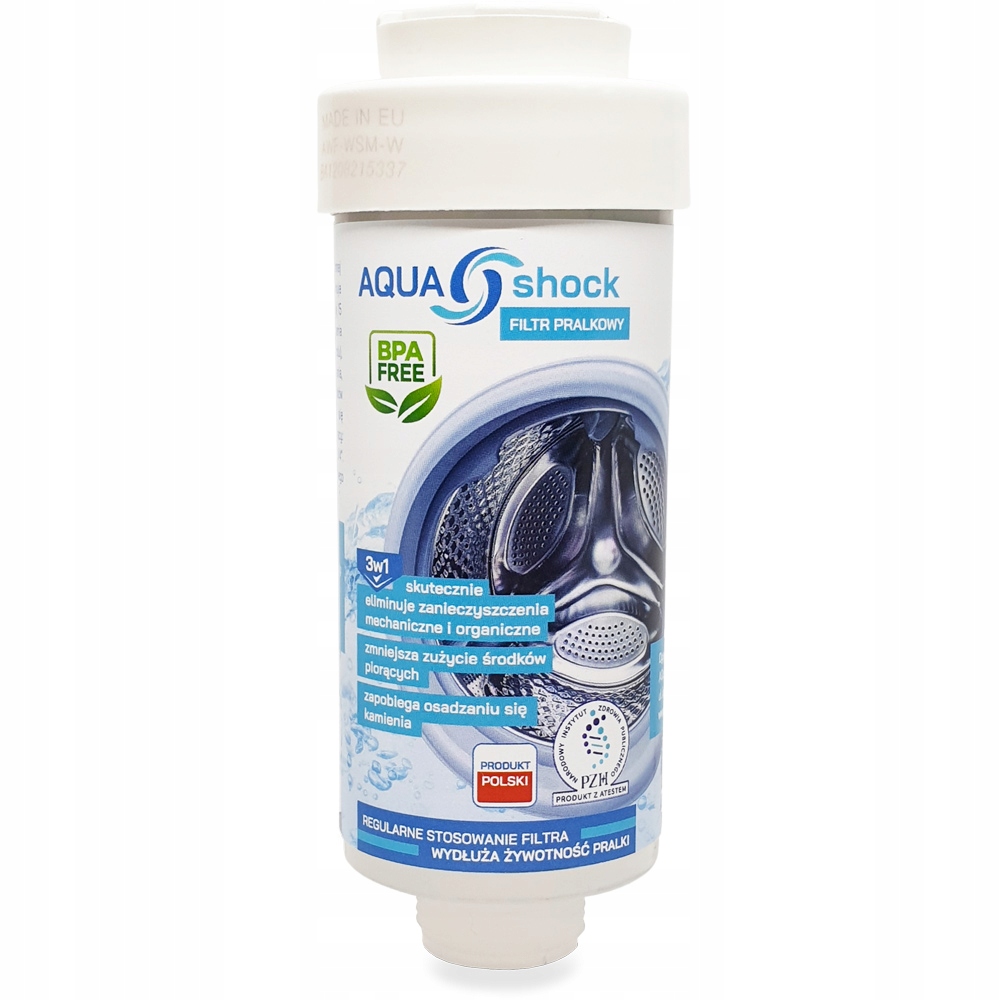 

Filtr Wody do Pralki Pralkowy Aqua shock 3w1