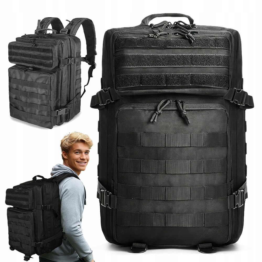 Plecak Wojskowy Taktyczny Turystyczny Militarny Survival Trekkingowy 45L