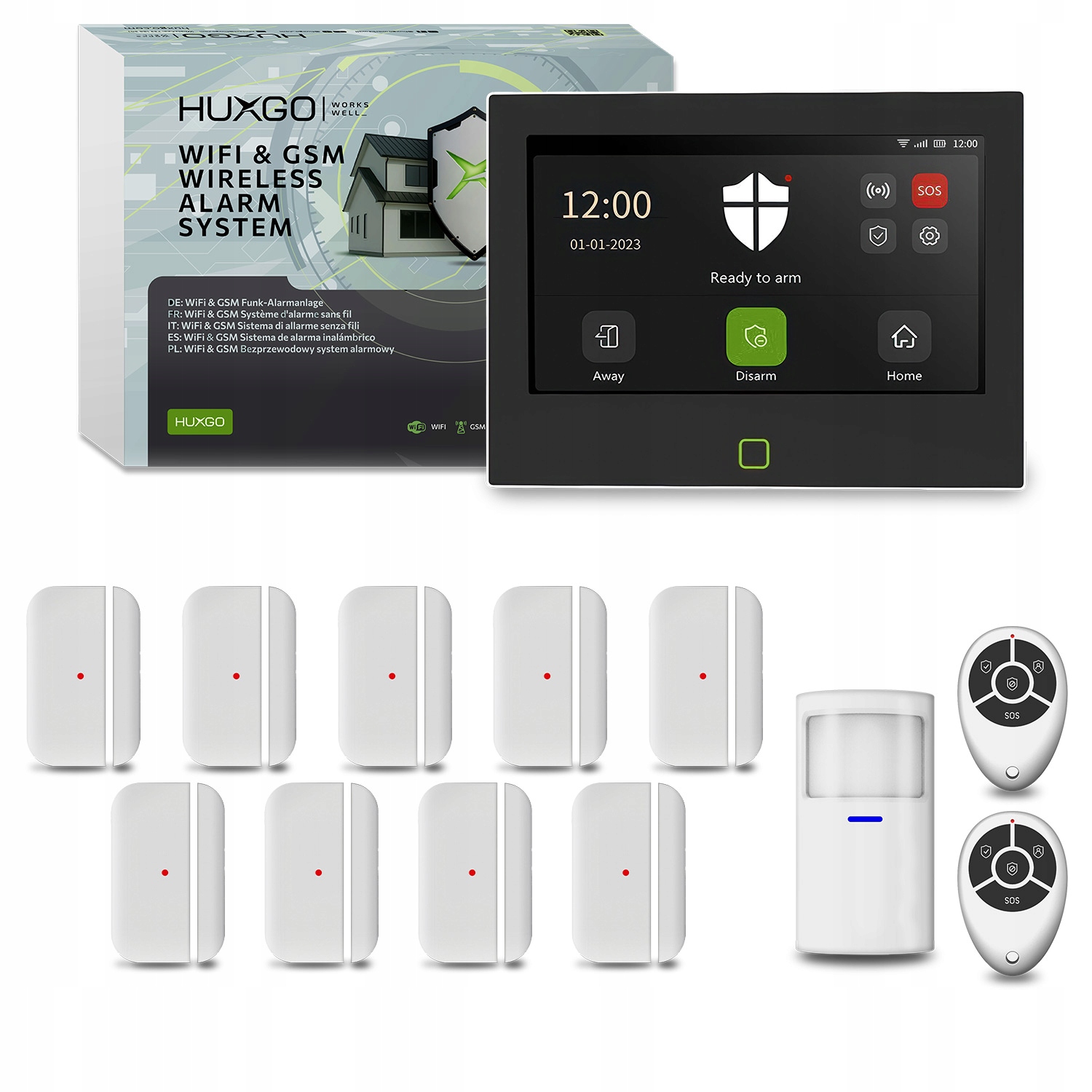 Bezdrôtový alarm WiFi Gsm 4G s aplikáciou Tuya, Huxgo HXA700 4G
