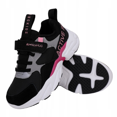 

Adidasy dziewczęce Abckids B953210044 czarne 33
