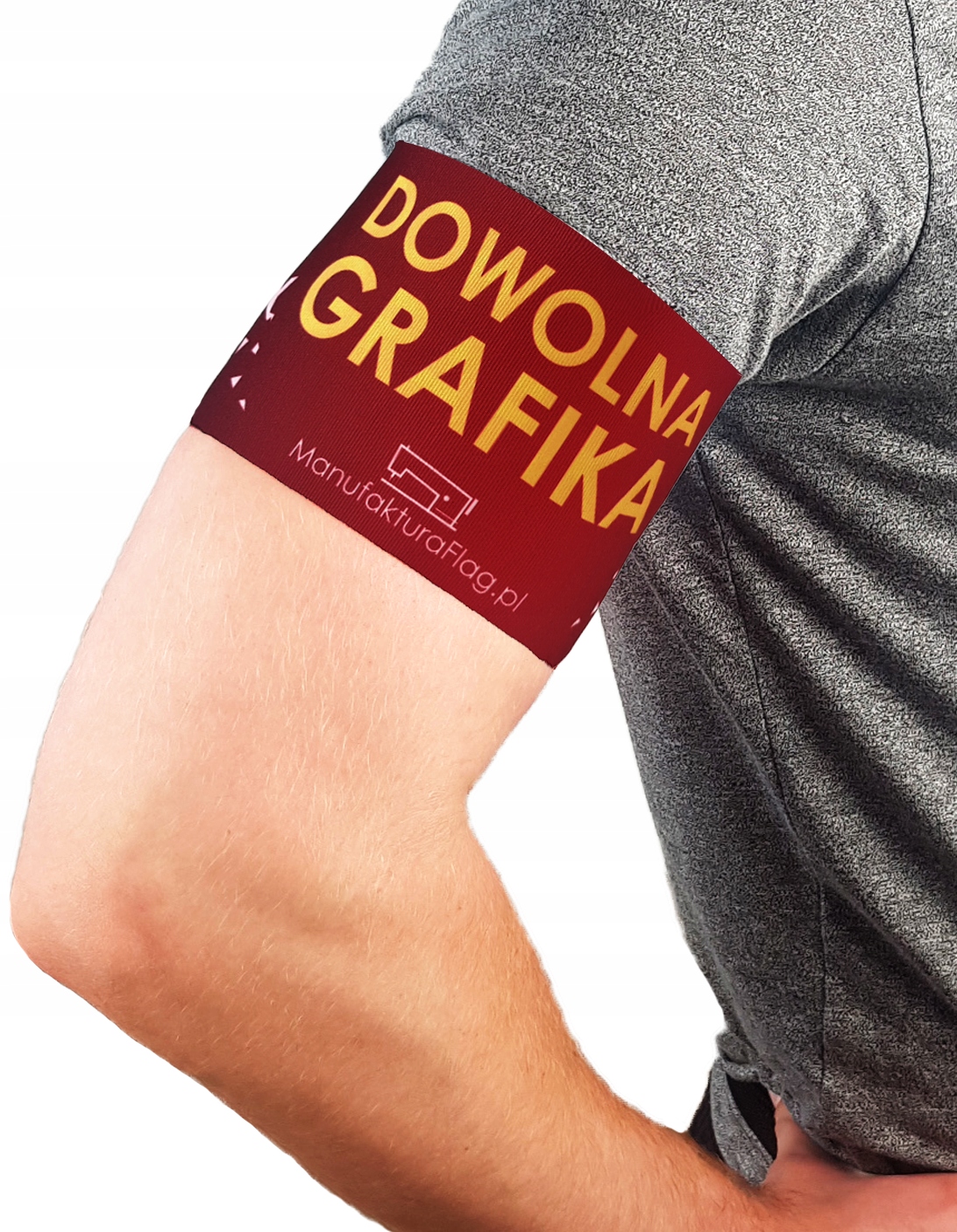 

Opaska na ramię Własny Wzór Projekt 40 cm Rzep