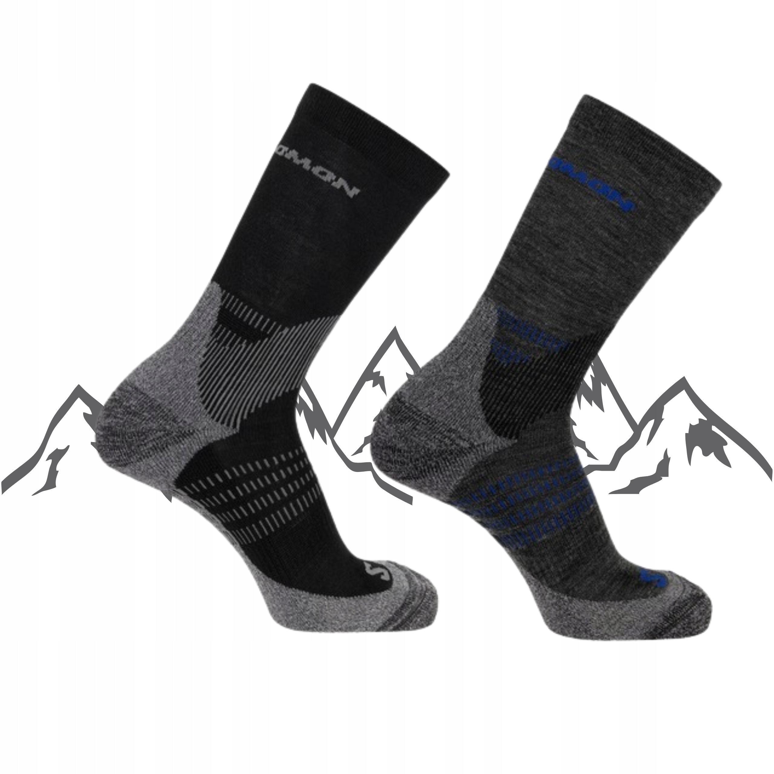 Skarpety trekkingowe Salomon X Ultra Access Crew 39-41 wełna merino 2 pary