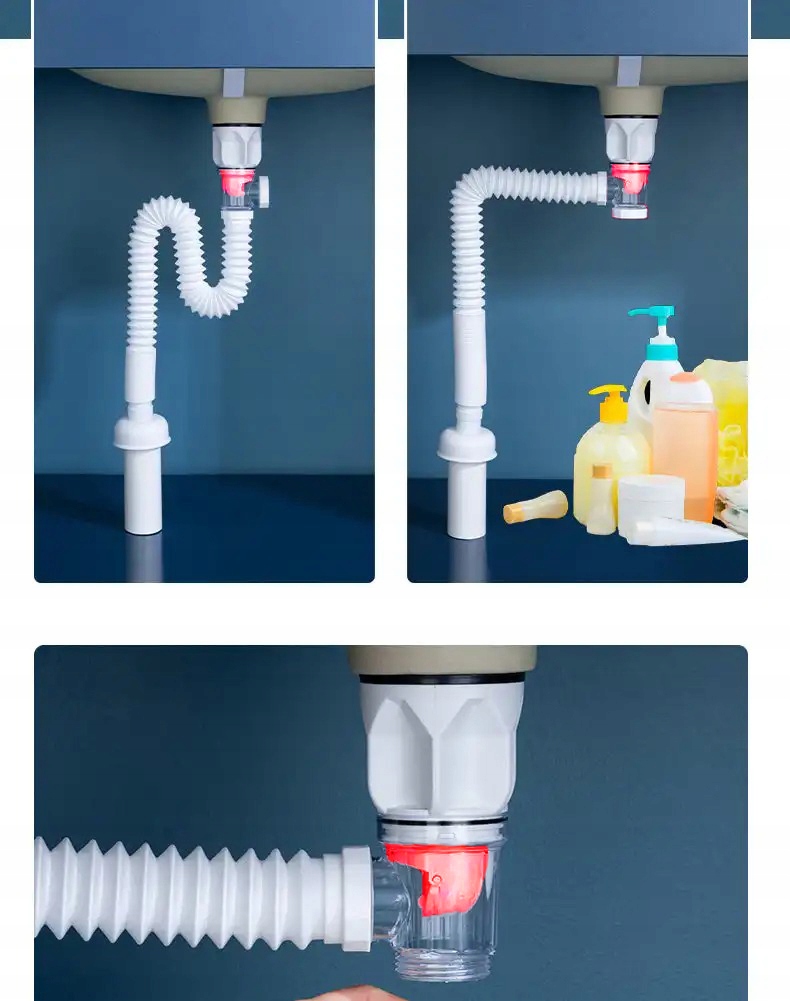 Syfon do umywalki elastyczny giętki uniwersalny 32 umywalkowy Rodzaj umywalkowy