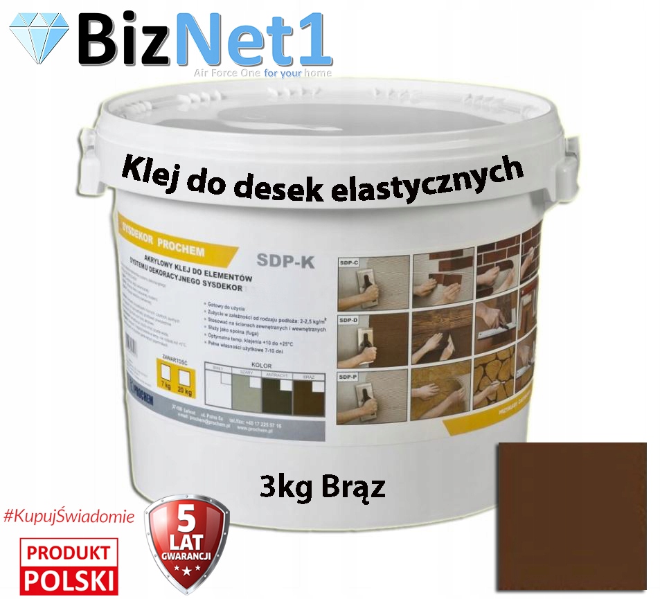 

Klej do deska elastyczna elewacyjna żywiczny 3kg