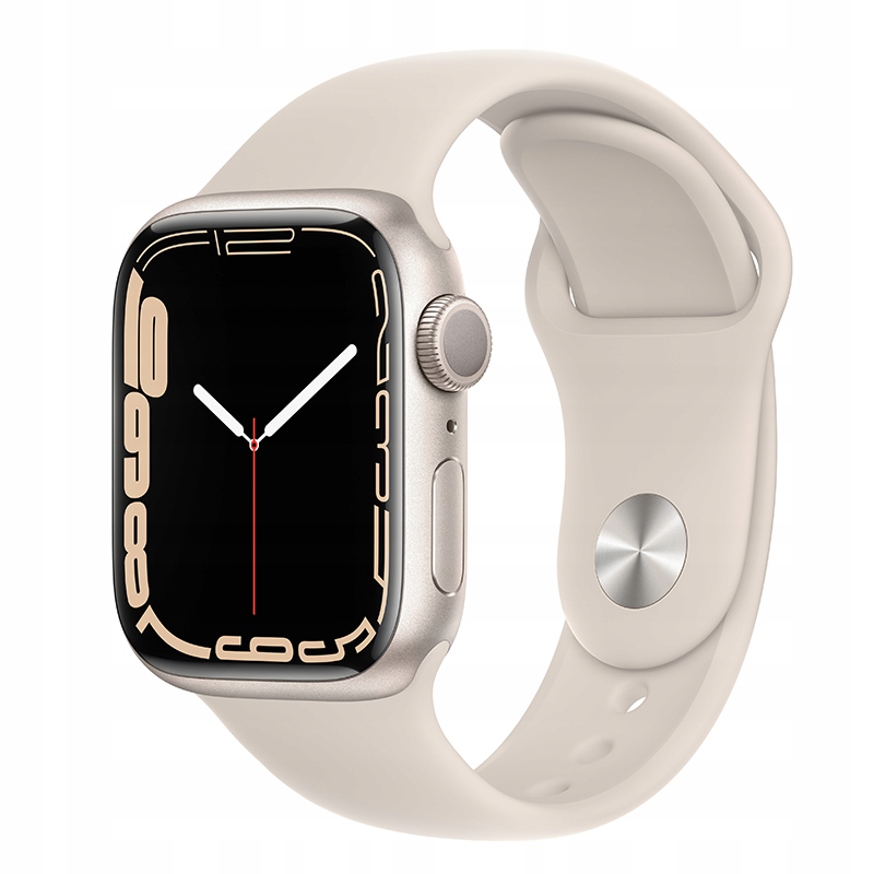 Pasek Silikonowy Starlight Apple Watch 38, 40, 41mm Księżycowa Poświata S/m