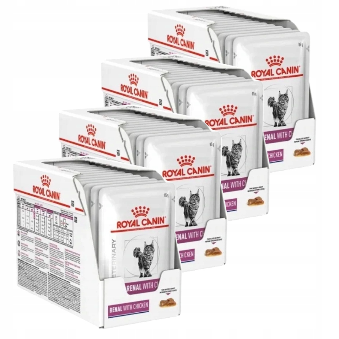 Levně Royal Canin Vet Renal 48x85g Krmivo V Omáčce Pro Kočky Kuřecí Podpora Ledvin