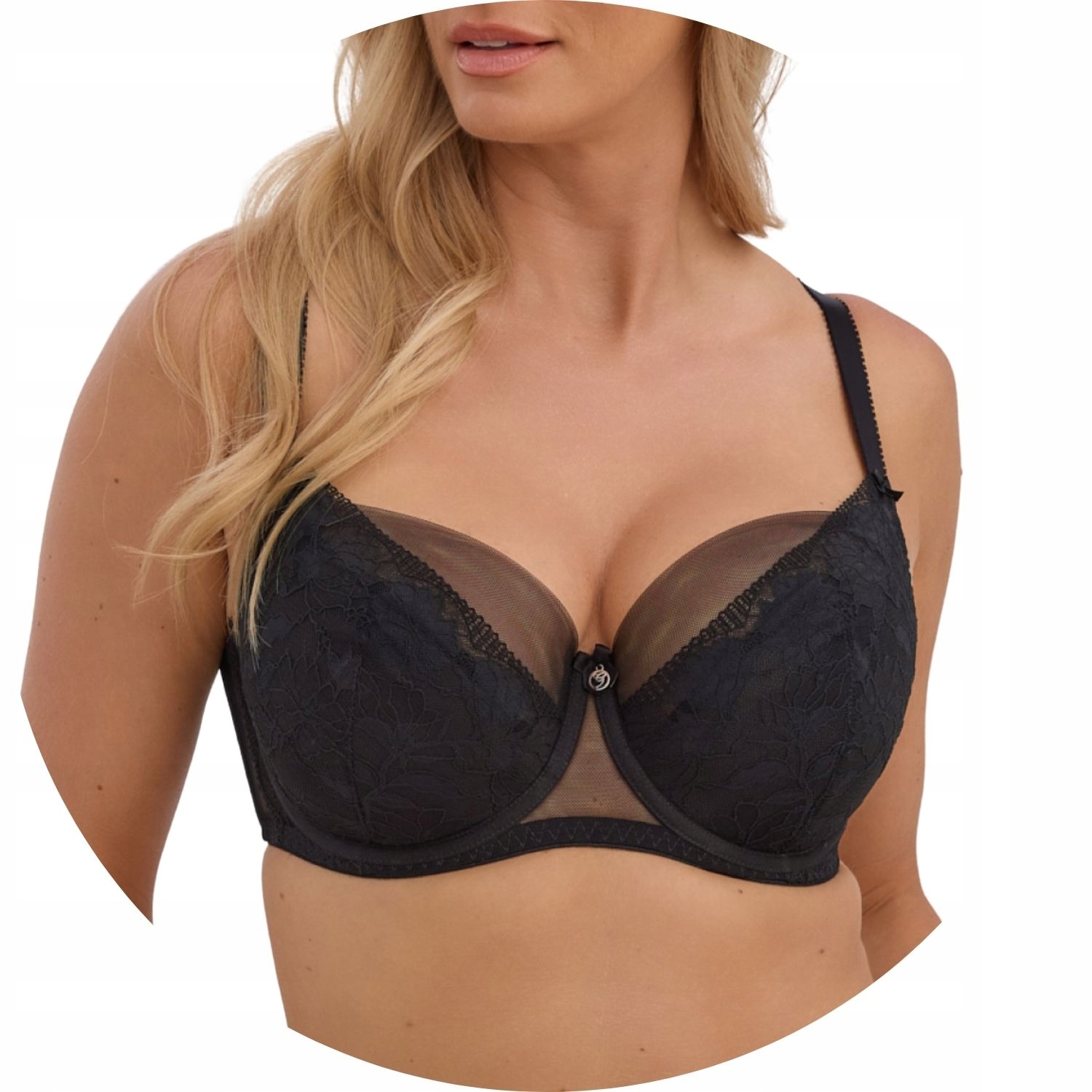 Polovyztužená podprsenka Semi Soft Gaia 1358 Claire černá 65G