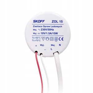 

Zasilacz ZOL15 Skoff 15W 10V DC 1.5A do puszki
