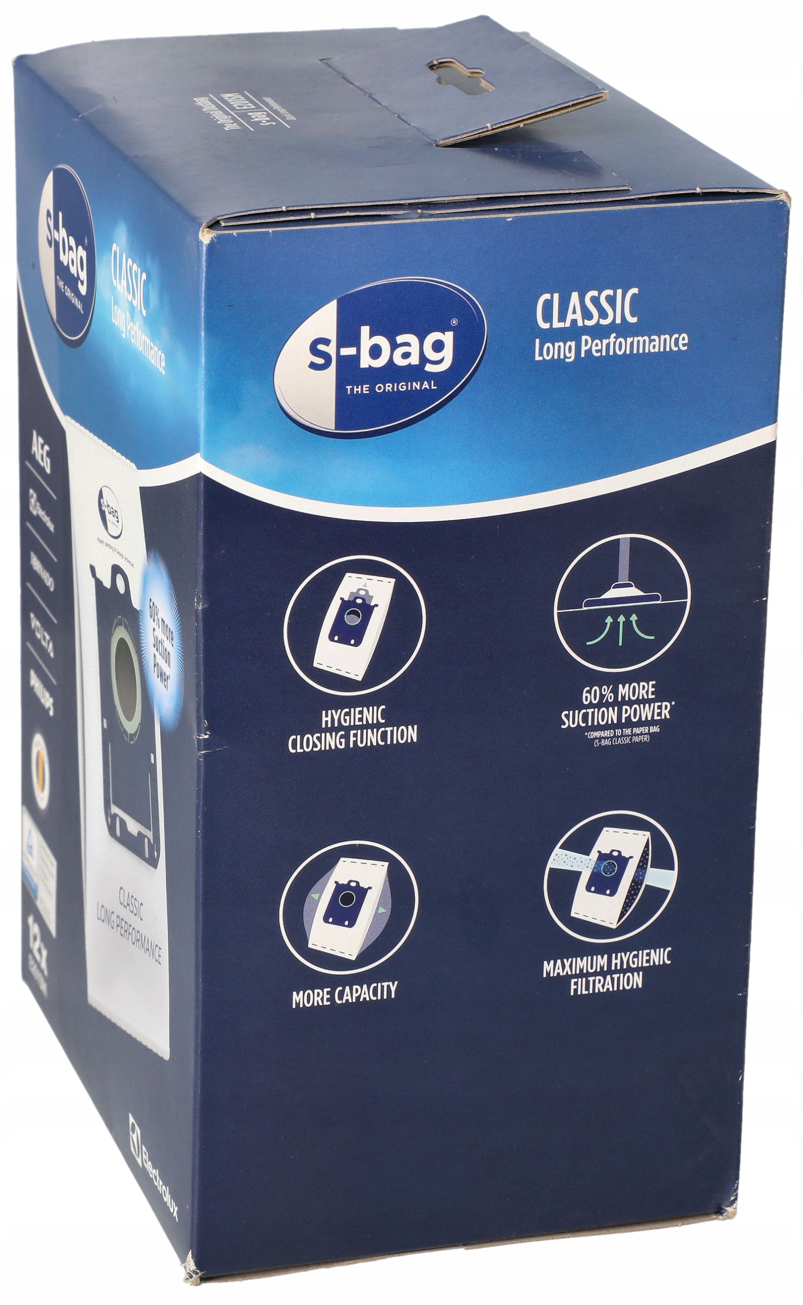 12x Worki S-BAG Electrolux EasyGo E201SM Model S-Bag Classic E201SM Long Performance